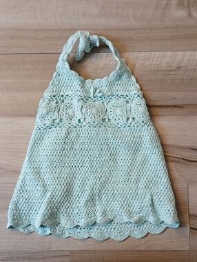 Gymboree Floral Reef Crochet Tank Top Size 5-6 (K)